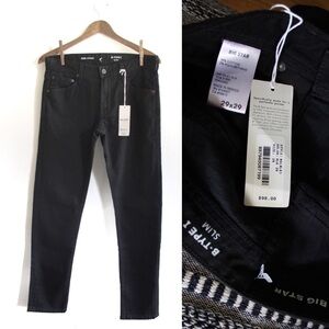 Big Star NWT B Type Slim Black Jeans 29 x 29 Men’s